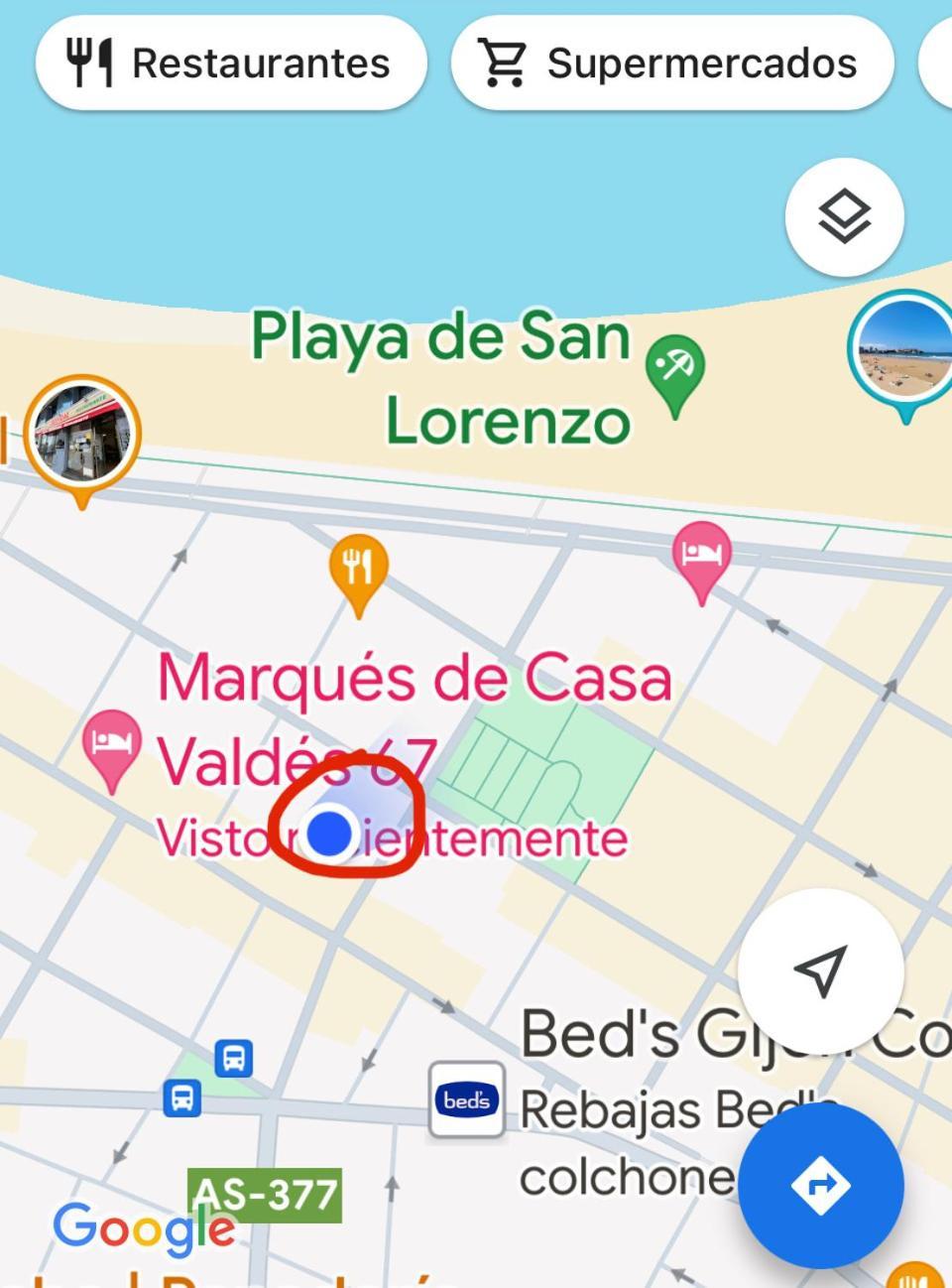 Apartamento Playa San Lorenzo Хихон Экстерьер фото